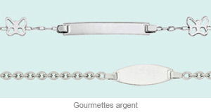 Gourmette argent