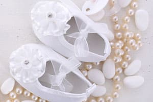 Baptême illustration chaussons