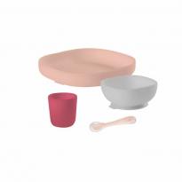 Set 4 pi&egrave;ces vaisselle silicone - BEABA
