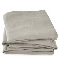 Lot de 4 serviettes de table lin lav&eacute; Victorine
