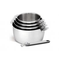 4 casseroles en inox