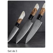 Participation pour : Set de couteaux japonais de cuisin