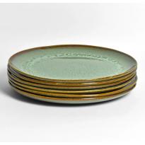 Set de 6 grandes assiettes C&eacute;ladon