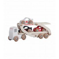Porsche camion porte-voitures en bois