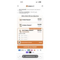 TitaneX&reg; &ndash; set de 3 Po&ecirc;le antiadh&eacute;rente titane